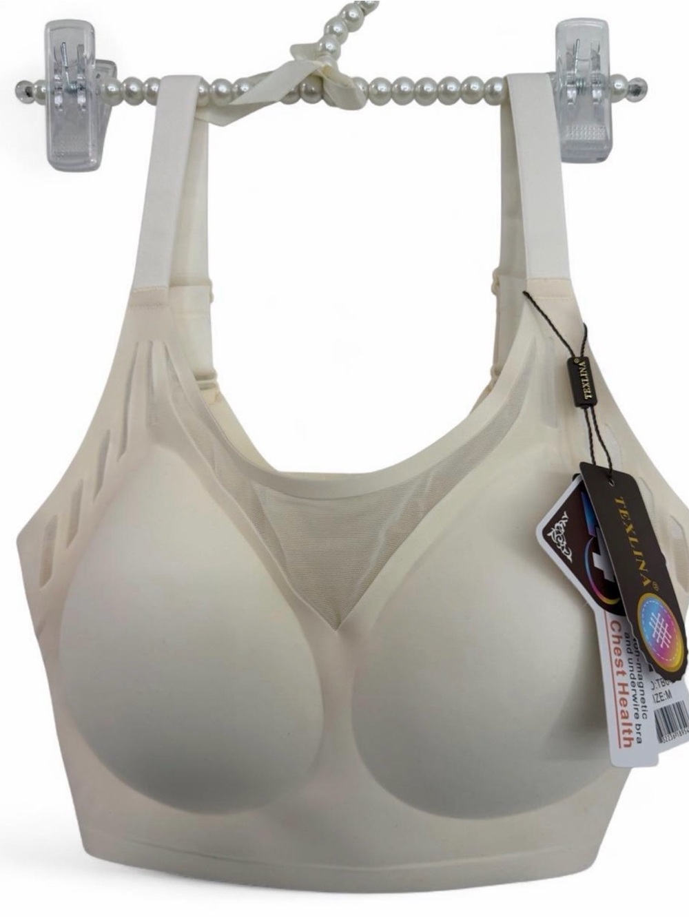 NWT TEXLINA SEAMLESS JELLY BRA SIZE MEDIUM